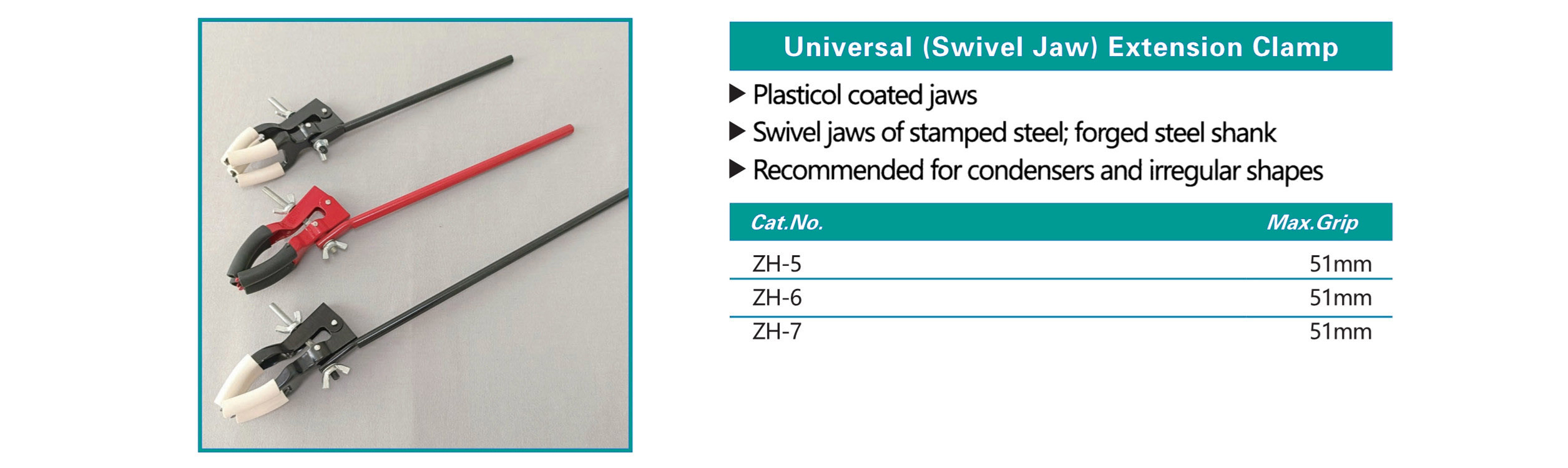 ملحقات المختبر المشبك ZH-5 ZH-6 ZH-7